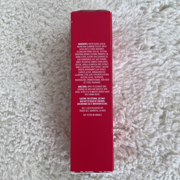 ❤️ Trader Joe’s Pink Peppermint Face & Body Mask New in Box - Picture 4 of 5